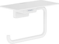 hansgrohe Papierrollenhalter ADDSTORIS mit Ablage mattwei&szlig; mattwei&szlig;