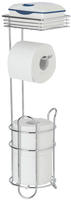 WENKO Toilettenpapierhalter mit Ablage und Ersatzrollenhalter in Chrom Chrom 24074800