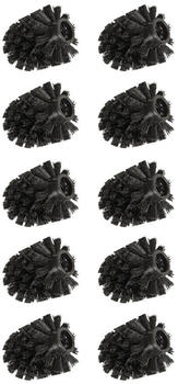 Wenko Ersatzbürstenkopf für Toilettenbürsten zum Auswechseln,10 er Set,Ø 8 cm (24090800)