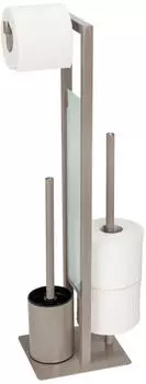 Wenko Stand-Garnitur Rivalta Taupe Sicherheitsglas (25553100)