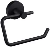 Moon Black Toilettenpapierhalter, Matt Schwarz - Rollenhalter Ohne Deckel F&uuml;r B&auml;der