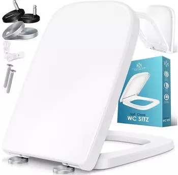 Kesser WC Sitz mit Absenkautomatik Quick-Release weiß