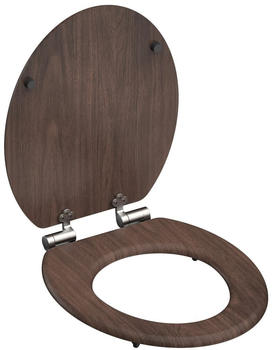 Schütte MDF Toillettensitz in Dunkelbraun (80193)