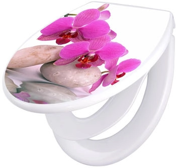 Banjado Familien WC Sitz Mit Absenkautomatik Polypropylen Orchidee