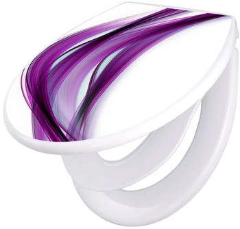 Banjado Familien WC Sitz Mit Absenkautomatik Polypropylen Violet Element