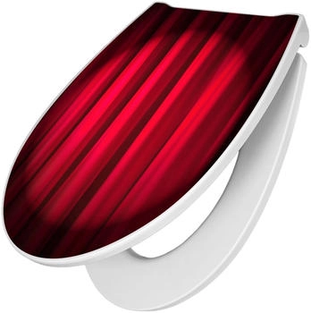 Banjado Premium Toilettendeckel Mit Absenkautomatik Duroplast Roter Vorhang