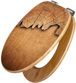 Banjado Design WC Sitz Bambus Holz Mit Absenkautomatik Holz