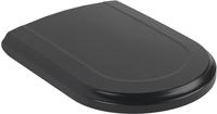 Villeroy & Boch Hommage WC-Sitz mit Soft-Close, Badkeramik, 8809S6R7, pure black