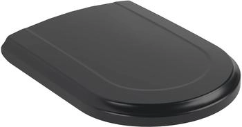 Villeroy & Boch Hommage WC-Sitz mit Absenkautomatik Pure Black matt D-Form (8809S6R7)