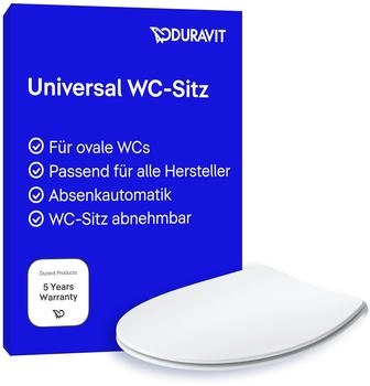 Duravit Univavo Universal WC-Sitz Oval wei&szlig; (0022790000)