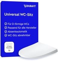 Duravit Universal WC-Sitz D-shaped mit Absenkautomatik, Badkeramik, 0022990000,...