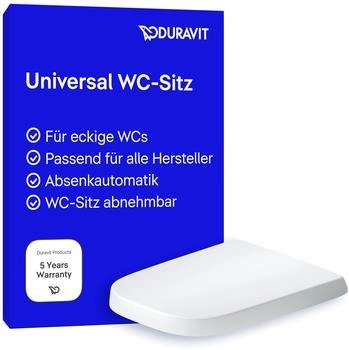 Duravit Univavo WC-Sitz eckig mit Absenkautomatik abnehmbar (0023890000)