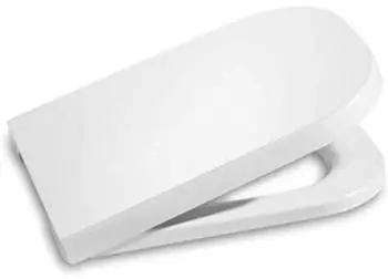 Roca The Gap Round Compact WC-Sitz mit Deckel und Absenkautomatik, weiß (A801D22001)
