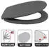 Spirella Neela WC-Sitz oval Duroplast Softclose matt Grau (10.21303)