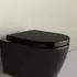 Bernstein WC-Sitz D-Form Softclose, schwarz glänzend (U1002)
