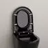 Bernstein WC-Sitz D-Form Softclose, schwarz glänzend (U1002)