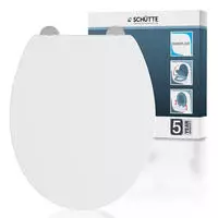 Sch&uuml;tte WC-Sitz "WHITE" aus Kunststoff, mit Absenkautomatik und...