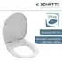 Schütte WHITE WC-Sitz Duroplast mit Absenkautomatik und Schnellverschluss (82630)
