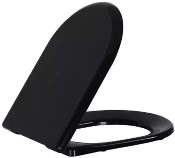 Creavit WC-Sitz Duroplast Softclose flach, schwarz matt (KC0103.03.1400E)