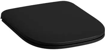 Laufen Meda Slim WC-Sitz mit Deckel, Absenkautomatik, schwarz matt (H8911157160001)