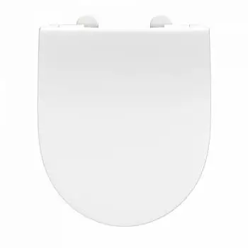 instmaier Alma WC-Sitz Slim D-Form Duroplast Absenkautomatik Wei&szlig; (5042019)