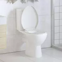 vidaXL Toilettensitz mit Absenkautomatik und Quick-Release-Design Wei&szlig;