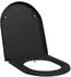 vidaXL Toilettensitz Duroplast Schwarz (42002356)