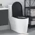 vidaXL Toilettensitz Duroplast Schwarz (42002356)