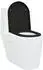 vidaXL Toilettensitz Duroplast Schwarz (42002356)
