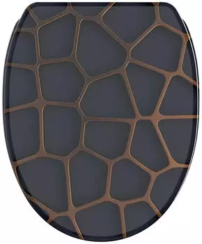 Sanilo WC-Sitz Mesh mit Absenkautomatik, oval, schwarz