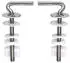 Cornat WC-Sitz-Scharnier mit Befestigung, transparent (TEC364896)