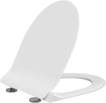 Creavit NESS WC-Sitz Duroplast Softclose Edelstahlscharniere Wei&szlig; gl&auml;nzend (KC3403.01.0000E)