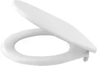 Alca - A601 WC-Sitz aus Duroplast mit antibakterieller Behandlung, Wei&szlig; (A601)