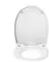 Duravit Univavo WC-Sitz Oval Absenkautomatik abnehmbar Scharniere Edelstahl Weiß (0023190000)