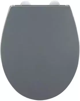 Wenko Ostuni WC-Sitz Easy Close Thermoplast, grau (26203100)