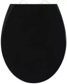 Wenko Vorno Neo WC-Sitz Duroplast antibakteriell Schwarz (25690100)