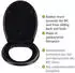 Wenko Vorno Neo WC-Sitz Duroplast antibakteriell Schwarz (25690100)