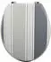 MSV Cardiff Grey WC-Sitz MDF Holzkern, Scharniere aus Edelstahl (142212)
