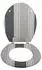 MSV Cardiff Grey WC-Sitz MDF Holzkern, Scharniere aus Edelstahl (142212)
