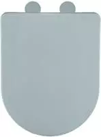 WENKO WC-Sitz "Modell Galati" Toilettensitz aus Duroplast, ultraflach, D-Form,...