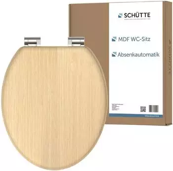 Sch&uuml;tte WC-Sitz Natural Wood mit Absenkautomatik, MDF, holzoptik (80197-A)