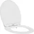 vidaXL Toilettensitz Weiß Duroplast Soft-Close 47x37,5x3,8cm