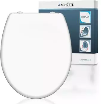 Sch&uuml;tte WC-Sitz Duroplast Absenkautomatik Wei&szlig; (82300-A)