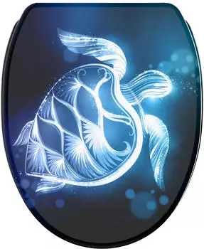 Sanilo WC-Sitz Glow Turtle mit Absenkautomatik & Schnellverschluss