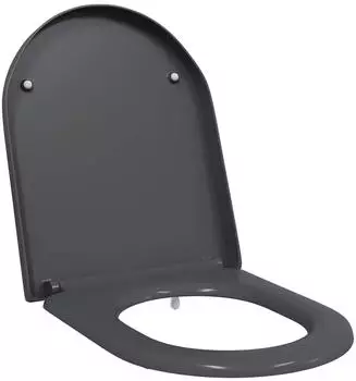 vidaXL Toilettensitz Anthrazit Duroplast (42002354)