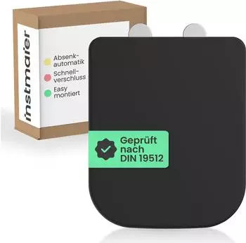 instmaier Helma WC-Sitz Duroplast Eckig Absenkautomatik Quick Release Schwarz Matt (5051069)