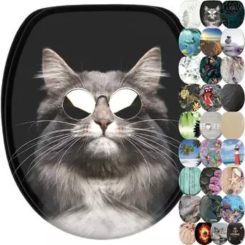Sanilo Cool Cat WC-Sitz mit Absenkautomatik, Top-Fix