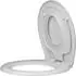 EuroShowers WC-Sitz mit integriertem Kindersitz, Soft-Close, abnehmbar, Weiß