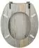 MSV Ombo WC-Sitz MDF, Edelstahlscharniere, Beige (142215)