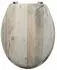 MSV Ombo WC-Sitz MDF, Edelstahlscharniere, Beige (142215)